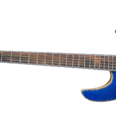 Custom Onyx Regius 6 Jeans Black 3 Tone Blue Burst 6 String Guitar - Image 5