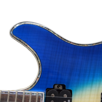 Custom Onyx Regius 6 Jeans Black 3 Tone Blue Burst 6 String Guitar - Image 7