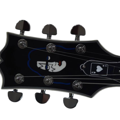 Custom Crown Ace Frehley Kiss Translucent Blackburst Electric Guitar - Image 6