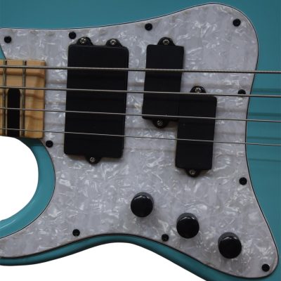 Custom Pearl Billy Attitude Limited 3 Left Handed Sonic Blue 4 String Bass - Image 6