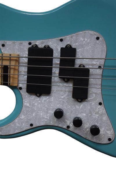 Custom Pearl Billy Attitude Limited 3 Left Handed Sonic Blue 4 String Bass - Image 6