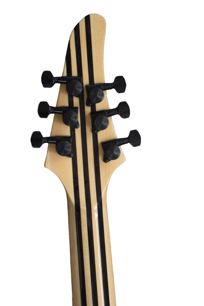 Custom Onyx Regius 6 Jeans Black 3 Tone Blue Burst 6 String Guitar - Image 12