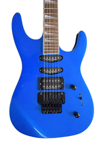 Custom Race Soloist HSS Pickup Metallic Blue Guitar Floyd Rose Tremolo