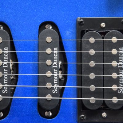 Custom Race Soloist HSS Pickup Metallic Blue Guitar - Image 2