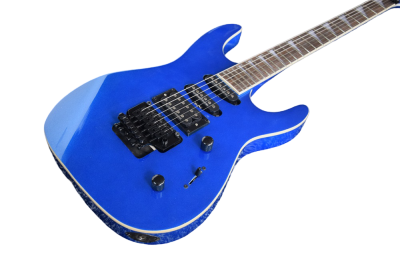 Custom Race Soloist HSS Pickup Metallic Blue Guitar Floyd Rose Tremolo - Image 7