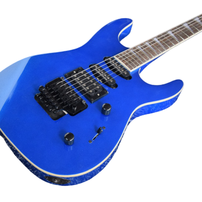 Custom Race Soloist HSS Pickup Metallic Blue Guitar - Image 7