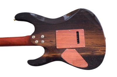 Custom Magnitude Waterfall Burl Maple Top Trans Green Guitar - Image 12