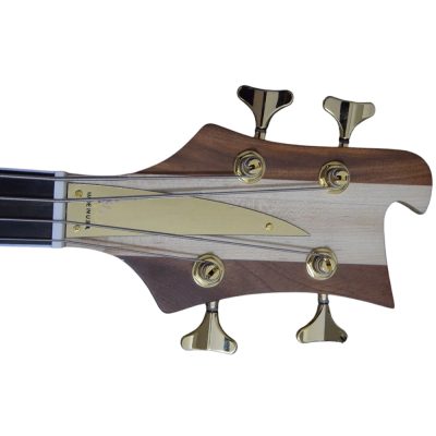 Custom Nova Lemmy Kilmister 4004 Walnut Carved With Oak Leaves 4 String Bass Back Strap - Image 7