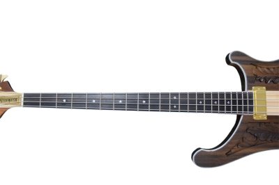 Custom Nova Lemmy Kilmister 4003 Walnut Carved With Oak Leaves 4 String Bass Back Strap - Image 4