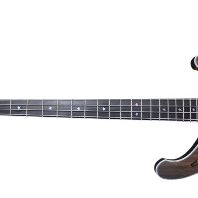 Custom Nova Lemmy Kilmister 4004 Walnut Carved With Oak Leaves 4 String Bass Back Strap - Image 4