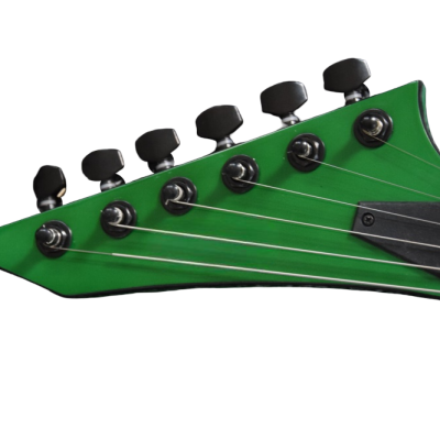 Custom Obsidian Flying V Alexi Laiho Tremolo Green Guitar - Image 4