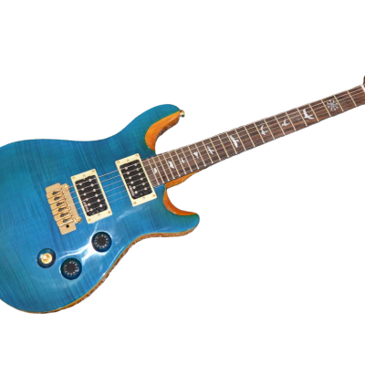 Custom Monarch Flamed Maple Veneer Top SE Whale Blue Electric Guitar - Image 2