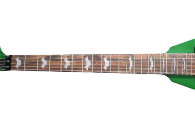 Custom Obsidian Flying V Alexi Laiho Tremolo Green Guitar - Image 5