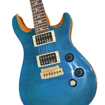 Custom Monarch Flamed Maple Veneer Top SE Whale Blue Electric Guitar