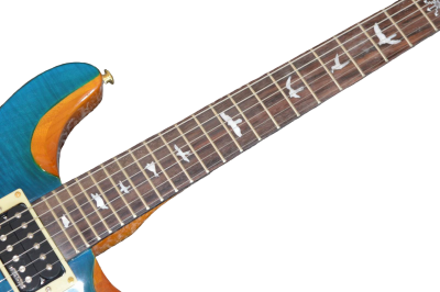 Custom Monarch Flamed Maple Veneer Top SE Whale Blue Electric Guitar - Image 4