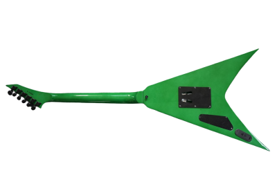 Custom Obsidian Flying V Alexi Laiho Tremolo Green Guitar - Image 10