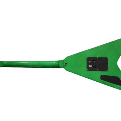 Custom Obsidian Flying V Alexi Laiho Tremolo Green Guitar - Image 10
