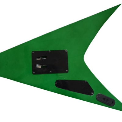 Custom Obsidian Flying V Alexi Laiho Tremolo Green Guitar - Image 12