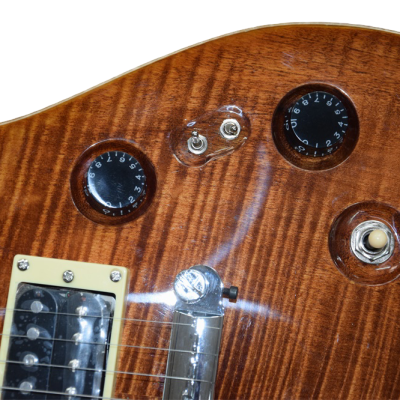 Custom Monarch Violin Amber Burst Santana Finish Electric Guitar - Image 4