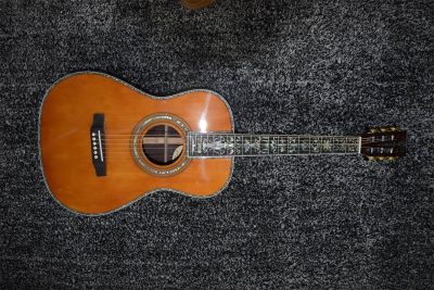 Custom Vertex D45 000 Solid Spruce Top Acoustic Electric Guitar - Image 3