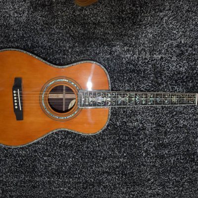 Custom Vertex D45 000 Solid Spruce Top Acoustic Electric Guitar - Image 3