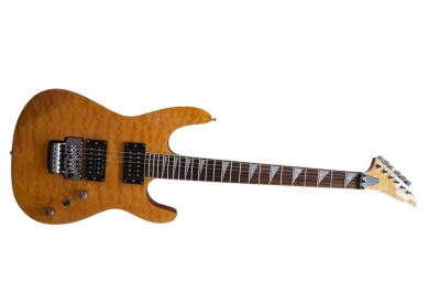 Custom Race Soloist Amber Burst Quilted Maple Veneer Top Guitar Floyd Rose Tremolo - Image 5
