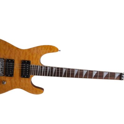Custom Race Dinky DK2 Amber Burst Quilted Maple Veneer Top Guitar - Image 5