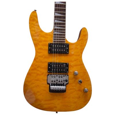 Custom Race Dinky DK2 Amber Burst Quilted Maple Veneer Top Guitar
