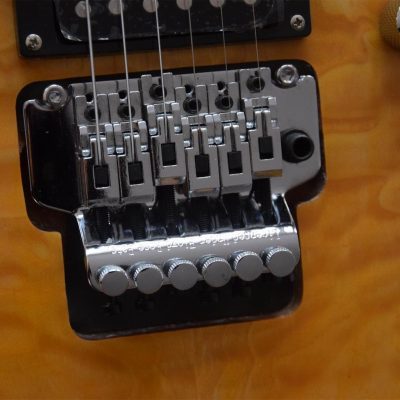 Custom Race Dinky DK2 Amber Burst Quilted Maple Veneer Top Guitar - Image 4