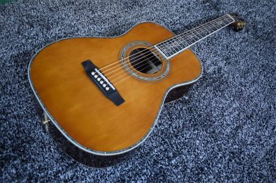 Custom Vertex D45 000 Solid Spruce Top Acoustic Electric Guitar - Image 9