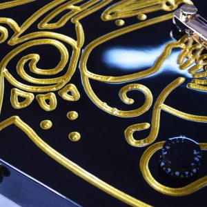 Alternative view of Custom Crown Olavi Explorer Vikings Black Electric Guitar