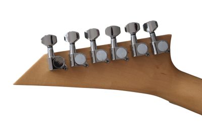 Custom Race Soloist Amber Burst Quilted Maple Veneer Top Guitar Floyd Rose Tremolo - Image 12