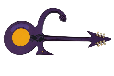 Custom Ember Prince Love Symbol Fretboard Purple Tremolo 6 String Electric Guitar - Image 9