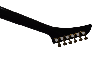 Custom Crown Olavi Explorer Vikings Black Electric Guitar - Image 4