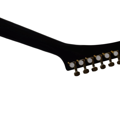 Custom Crown Olavi Explorer Vikings Black Electric Guitar - Image 4