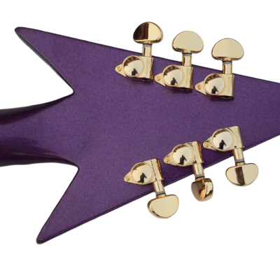 Custom Ember Prince Love Symbol Fretboard Purple Tremolo 6 String Electric Guitar - Image 10