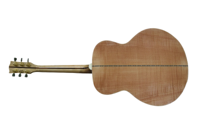 Custom Crown SJ200 Natural Studio Acoustic Personalized Fretboard Guitar Elvis Moustache Bridge - Image 9