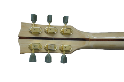 Custom Crown SJ200 Natural Studio Acoustic Personalized Fretboard Guitar Elvis Moustache Bridge - Image 11