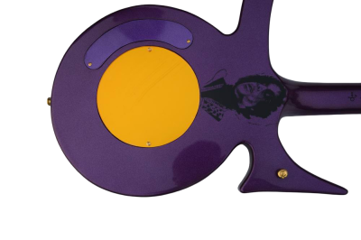 Custom Ember Prince Love Symbol Fretboard Purple Tremolo 6 String Electric Guitar - Image 14