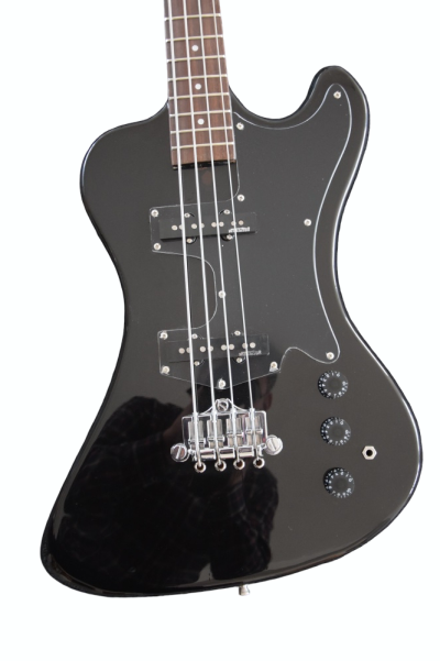 Custom Crown Krist Jet Black Thunderbird 4 String Novoselic Bass