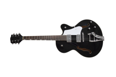 Custom Sovereign Bigsby G5120 Electromatic Hollow Body Fhole Jet Black Electric Guitar - Image 2