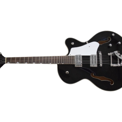 Custom Sovereign Bigsby G5120 Electromatic Hollow Body Fhole Jet Black Electric Guitar - Image 2