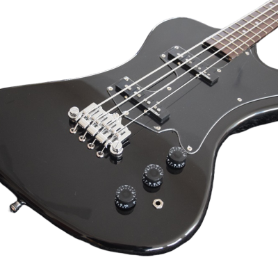 Custom Crown Krist Jet Black Thunderbird 4 String Novoselic Bass - Image 9