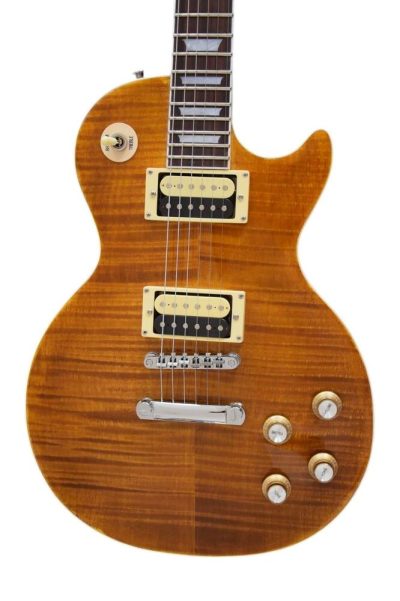 Custom Crown Slash Appetite Amber Tiger Maple Top Veneer Guitar