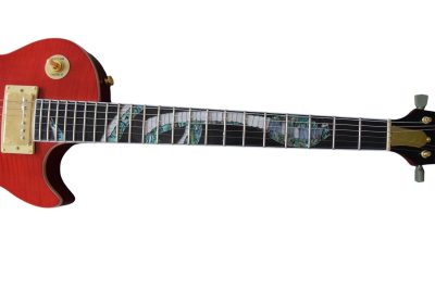 Custom Crown Translucent Red Flame Maple Top Snakepit Slash Guitar - Image 6