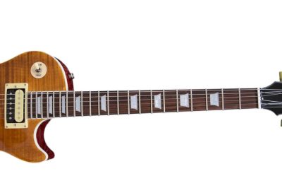 Custom Crown Slash Appetite Amber Tiger Maple Top Veneer Guitar - Image 4