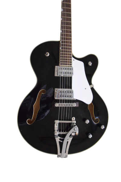 Custom Sovereign Bigsby G5120 Electromatic Hollow Body Fhole Jet Black Electric Guitar