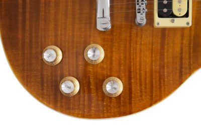 Custom Crown Slash Appetite Amber Tiger Maple Top Veneer Guitar - Image 6