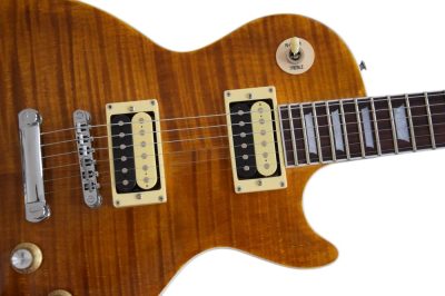 Custom Crown Slash Appetite Amber Tiger Maple Top Veneer Guitar - Image 7