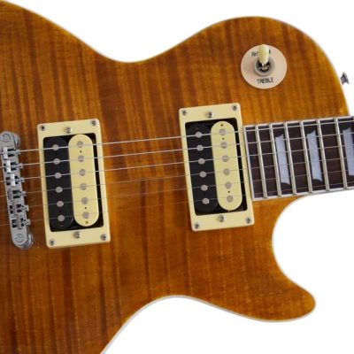 Custom Crown Slash Appetite Amber Tiger Maple Top Veneer Guitar - Image 7